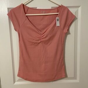Old Navy pink ribbed top